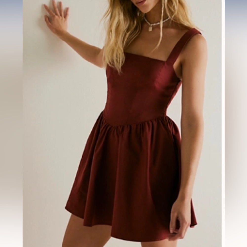 Free People East Side Lace Up Midi Dress XS